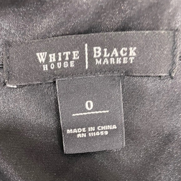 White House Black Market Black Dress with Gold buttons on back - Picture 5 of 7